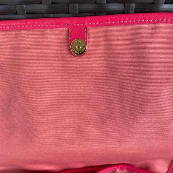 Coach Monogram Multicolor Canvas Leather Trim Scribble Poppy Backpack - Picture 8 of 15